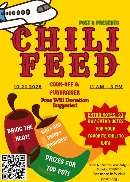 🎃 Post 8 Chili Competition Fundraiser 🌶️