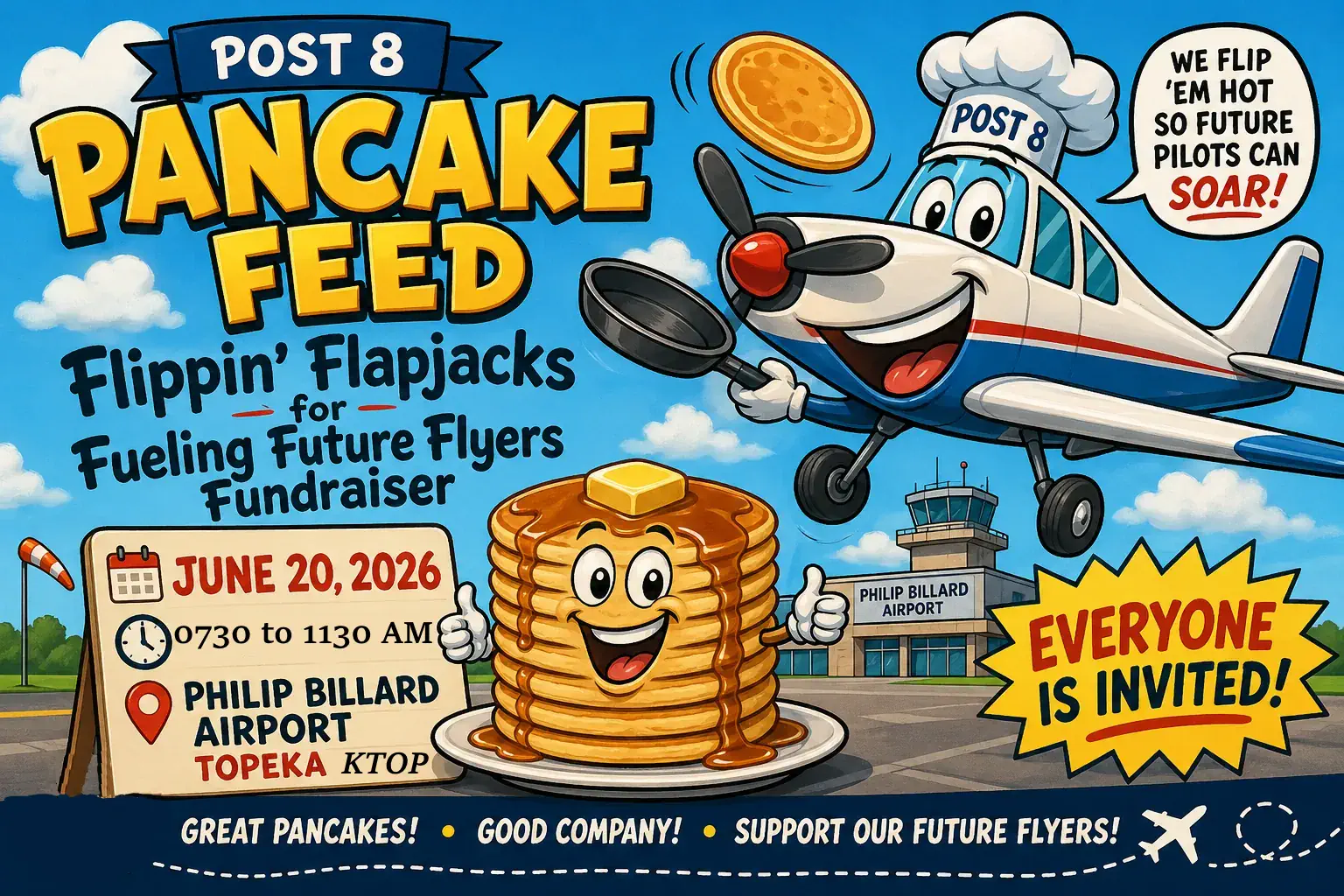 🥞 Flippin’ Flapjacks for Fueling Future Flyers Fundraiser